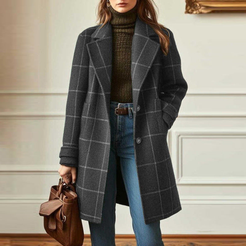 June | Fiona – Classic Check Coat