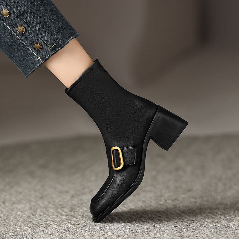 Aquene | Leather Ankle Boots