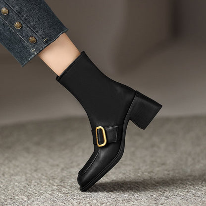 Aquene | Leather Ankle Boots