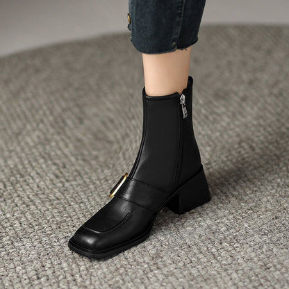 Aquene | Leather Ankle Boots