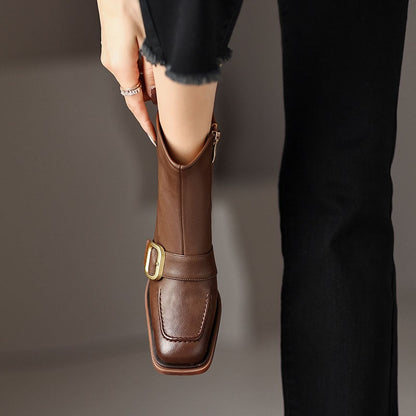 Aquene | Leather Ankle Boots