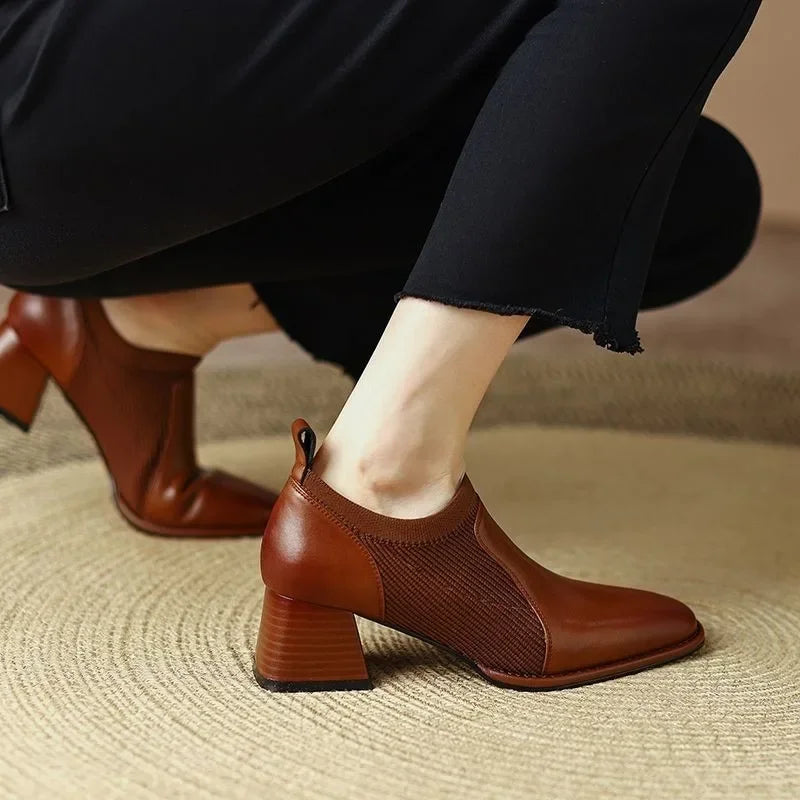 Amirelle | Square Ankle Boots