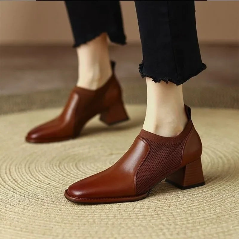 Amirelle | Square Ankle Boots